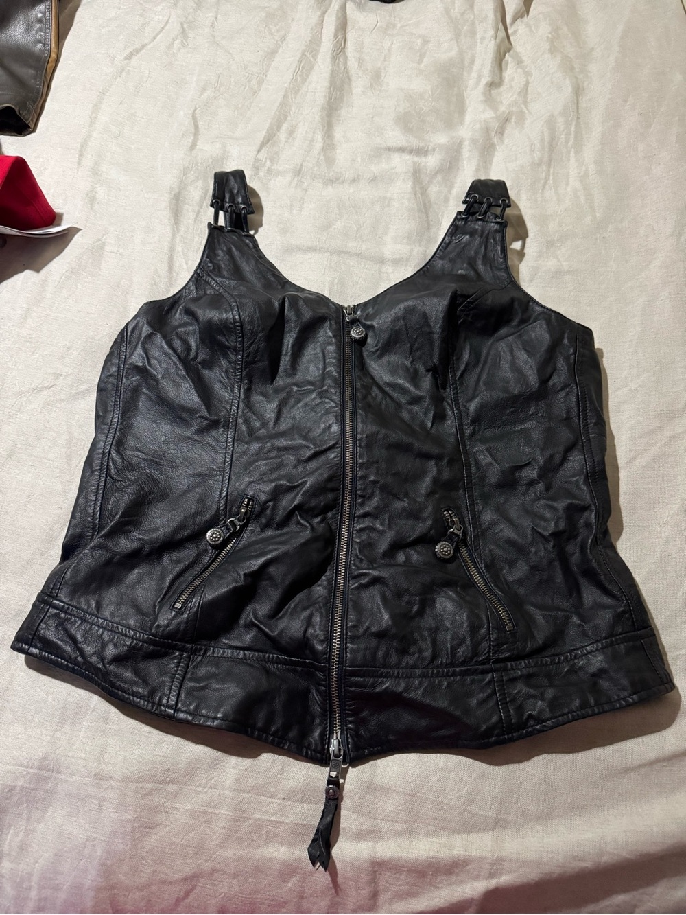 Harley-Davidson Women’s Y2K Zip Moto Vest Black XL